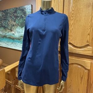 Tory Sport Navy Long Sleeve Top